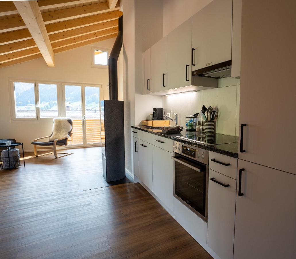Chuenislodge2- Zwei Balkone, Gemuetlicher Kamin, Top Aussicht Adelboden Exteriör bild