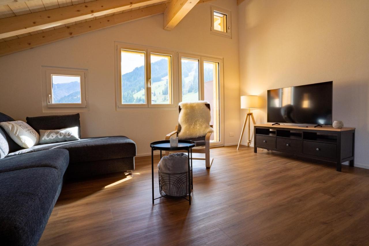 Chuenislodge2- Zwei Balkone, Gemuetlicher Kamin, Top Aussicht Adelboden Exteriör bild