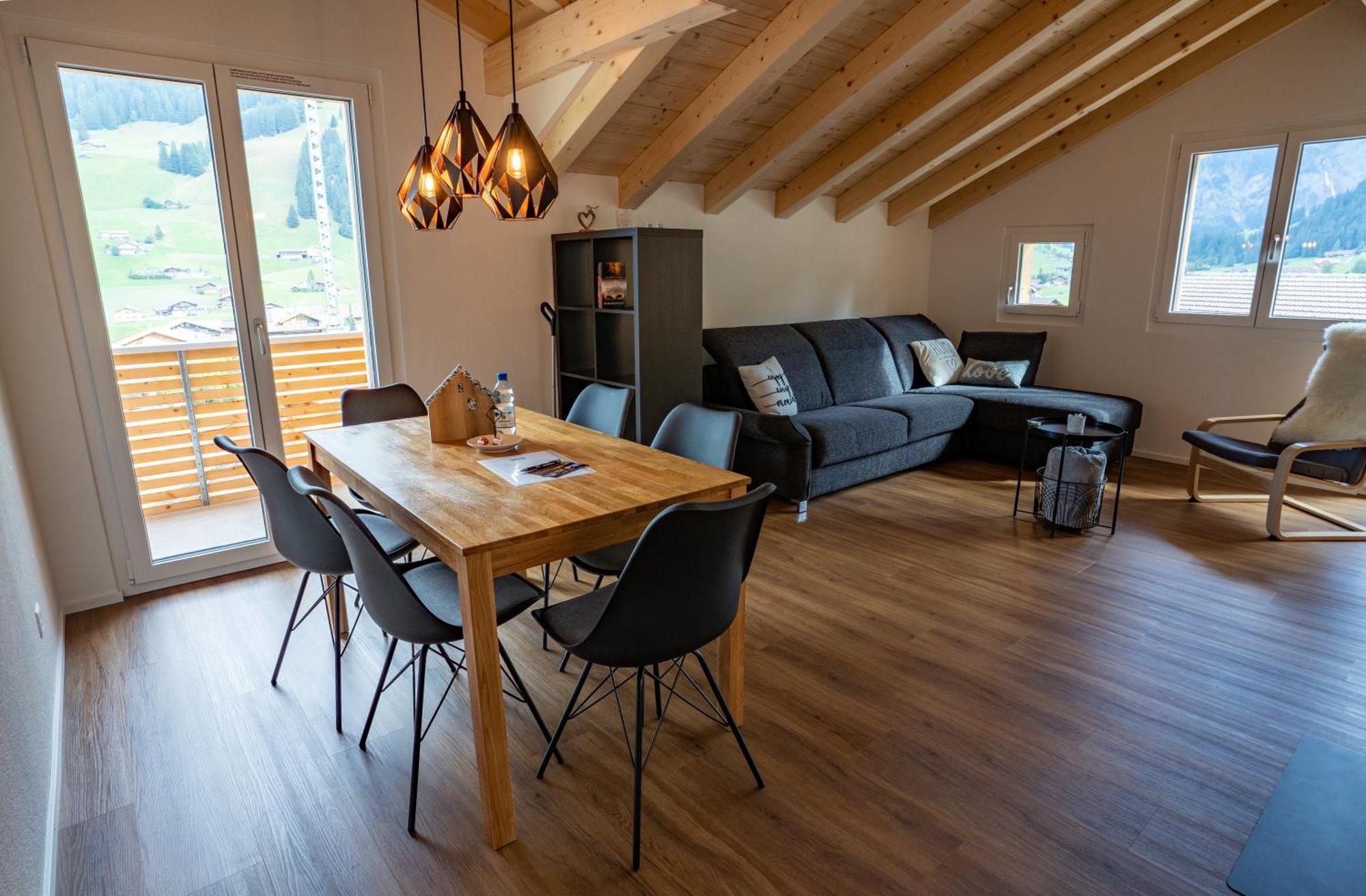 Chuenislodge2- Zwei Balkone, Gemuetlicher Kamin, Top Aussicht Adelboden Exteriör bild