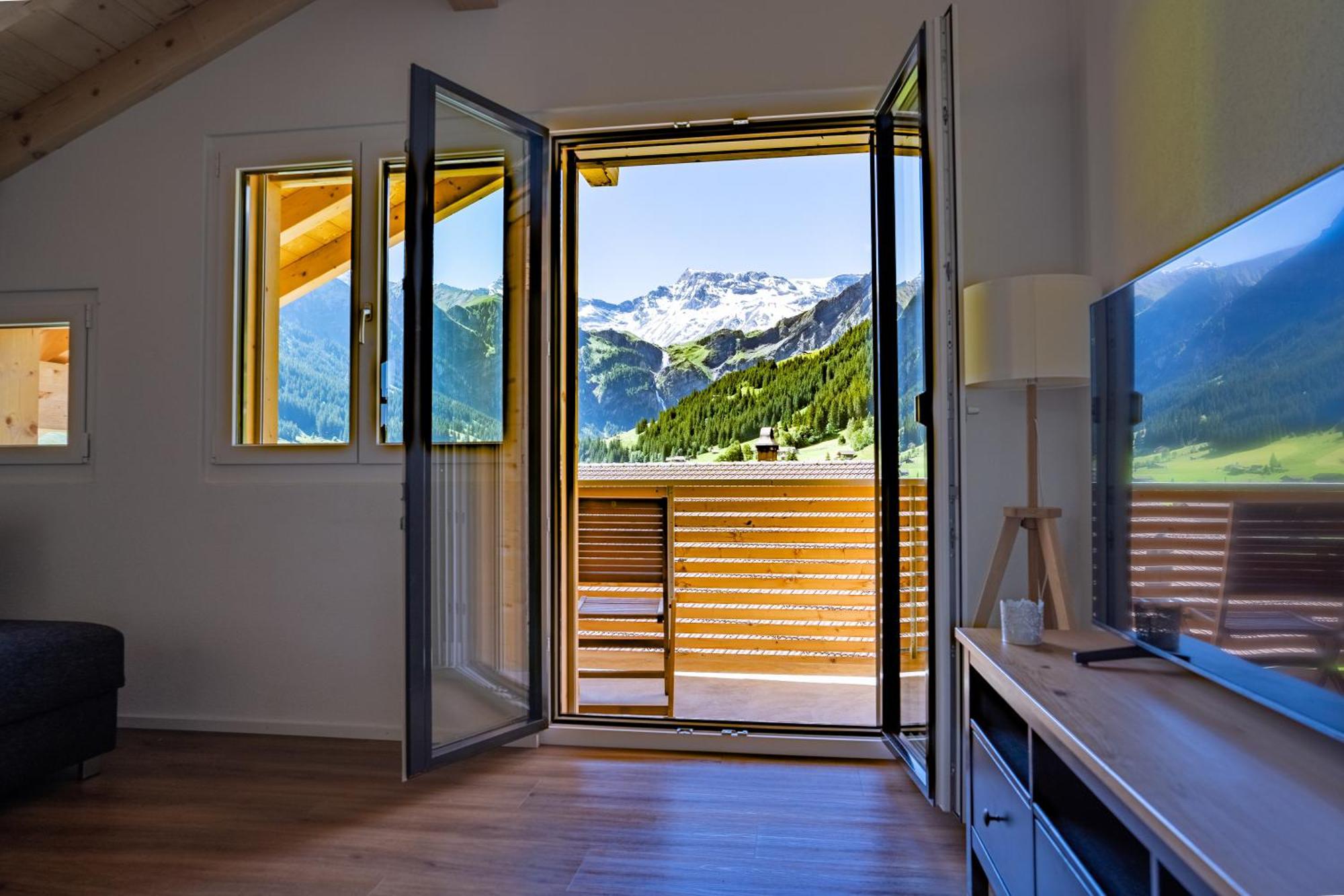 Chuenislodge2- Zwei Balkone, Gemuetlicher Kamin, Top Aussicht Adelboden Exteriör bild